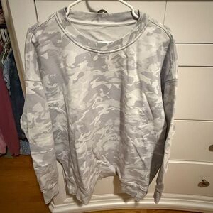 lululemon athletica Gray Camo Sweatshirt
